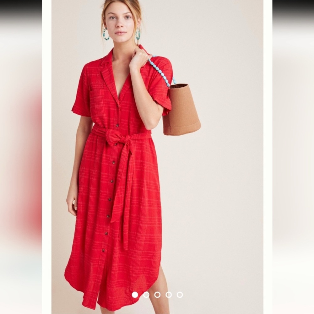 Anthropologie Maeve Aria shirt dress ( retail $225) 1X